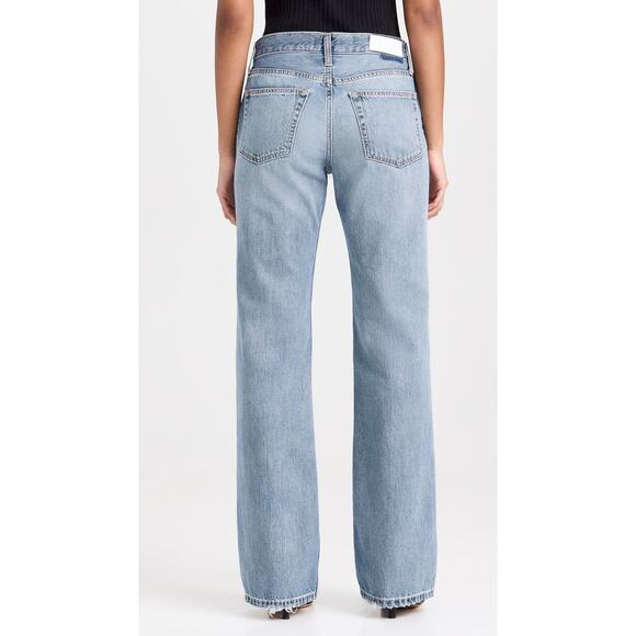 RE/DONE Loose Boot Jeans Hacienda Light Washed Blue High Rise Women's 27 - Picture 3 of 13